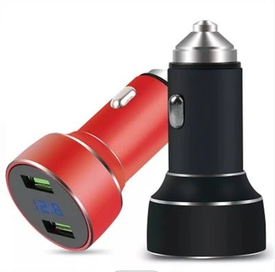 Led kaksiporttinen usb autolaturi