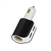 Nopea 2-porttinen 2-in-1 USB-autolaturipistoke