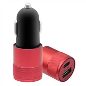 Kannettava kaksois-USb-autolaturi älylaitteiden lataamiseen